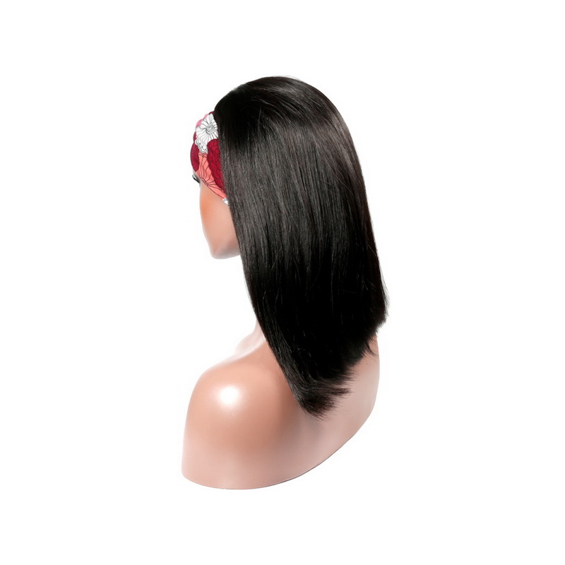 Headband Wig Human Hair Straight Wig - 图片 6